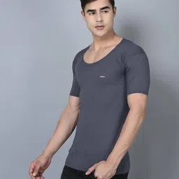 dollar bigboss Men Combed Cotton Vest with Brand Print image 2