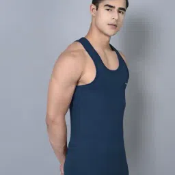 dollar bigboss Men Combed Cotton Vest with Brand Print image 2