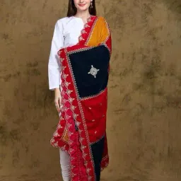 exotic india Women Embroidery Dupatta image 2