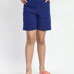 pixie n prince Pack of 2 Girls Floral Print Regular Fit Shorts image 2