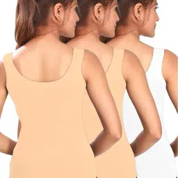 alba Pack of 3 Women Camisoles with Adjustable Straps image 2