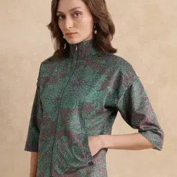 rareism Women Zip-Front Jacket with Insert Pockets image 2