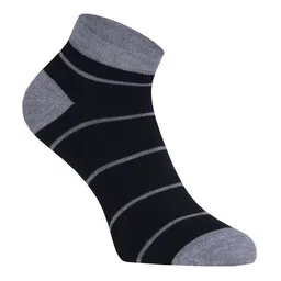 spancia Men Pack of 3 Striped Ankle-Length Socks image 2