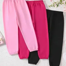 trampoline Girls Pack of 3 Graphic Track Pants image 2