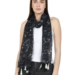 stole villa Women Floral Cotton Scarf  image 2