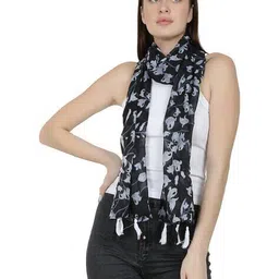 stole villa Pack of 6 Women Floral Print Scarves image 2