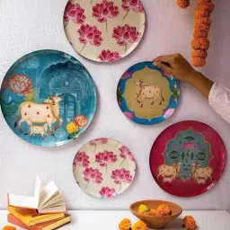 ritualistic Pack of 5 Printed Wall Plate Decors image 2
