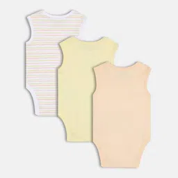 mini klub  Pack of 3 Cotton Typographic Bodysuit image 2