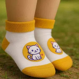 katapol Girls Cartoon Ankle-Length Socks image 2