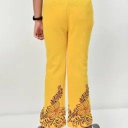 pixie n prince Girls Pack of 3 Floral Print Palazzos with Elasticated Waist image 2