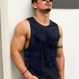 jump cuts Men Pack of 2 Printed Sleeveless Vests image 2