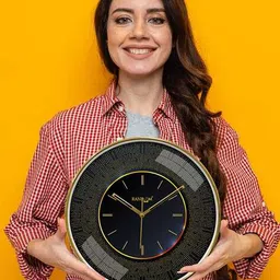 random Modern Round Wall Clock with Sweep Silent Movement image 2