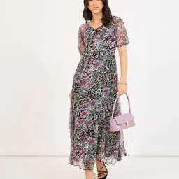 styli Women Western Wear Floral A-line Dress image 2