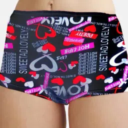 beach curve Girls Printed Boyshorts with Elasticated Waistband image 2