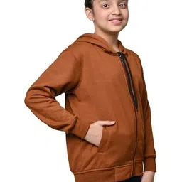 pixie n prince Girls Regular Fit Hooded Neck Sweatshirt image 2