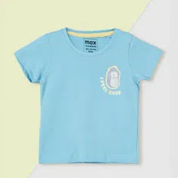 max Boys Stylised Fit Round Neck T-Shirt image 2
