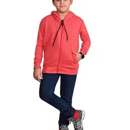 pixie n prince Boys Pack of 2 Zip-Front Hoodies with Insert Pocket image 2