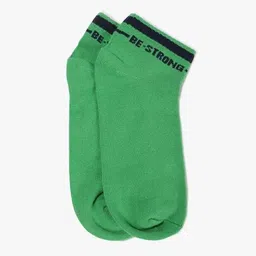 yousta Men Pack of 3 Typographic Print Ankle Length Socks image 2