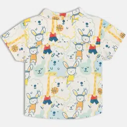 mini klub Boys Graphic Print Shirt with Patch Pocket image 2