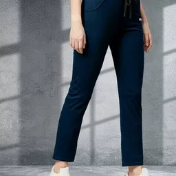 7 threads Women Cotton Straight Track Pants            image 2