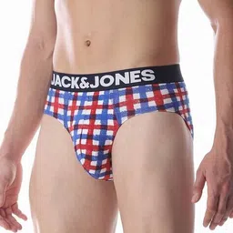 jack & jones  Cotton Blend Checks Briefs image 2