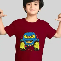 kiddy viddy Boys Pack of 4 Printed Regular Fit T-Shirts image 2