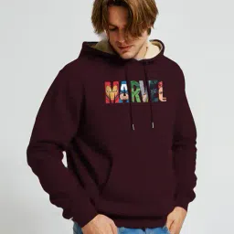 buda jeans co Men Regular Fit Typographic Hoodie image 2