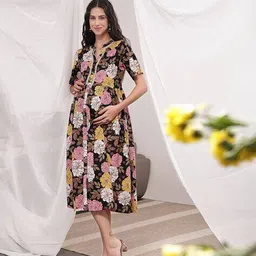 zelena Women Printed A-Line Dress image 2