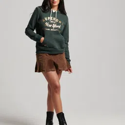 superdry Luxe Metallic Logo Hoodie image 3