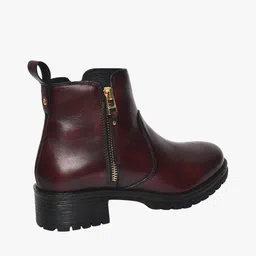 steve madden Slip-On Ankle Chunky Heeled Boots image 3