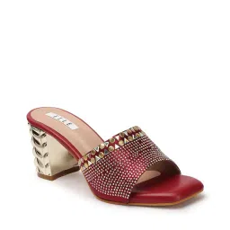 elle Women Embellished Chunky Heeled Sandals image 3