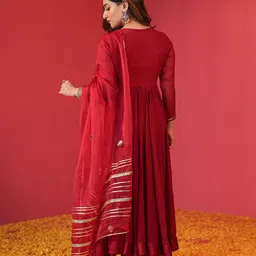 anni designer Women Anarkali Kurta Suit Set   image 3