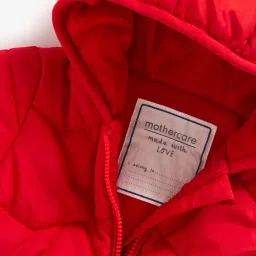 mothercare Padded Zip-Front Hooded Jacket image 3