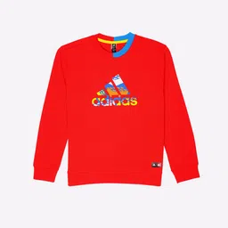 adidas kids LK Lego Crew-Neck Sweatshirt & Jogger Pants Set image 3