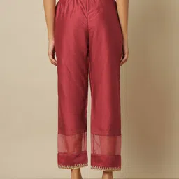 project eve Ankle-Length Pants with Embroidered Hems image 3