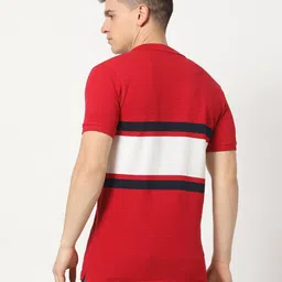 lee cooper Men Colourblock Relaxed Fit Polo T-Shirt image 3