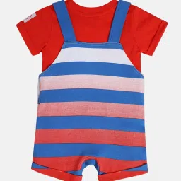 miniklub Infants Striped Dungaree with T-Shirt image 3