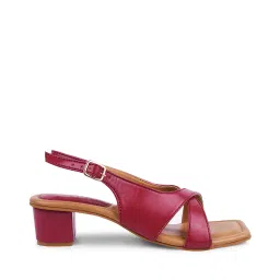 froh feet Women Open-Toe Chunky-Heeled Sandals image 3