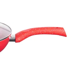 wonderchef Granite Aluminium Non-Stick Wok With Glass Lid 2.7L image 3