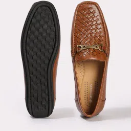 schumann Men Basket-Weave Horsebit Loafers image 3