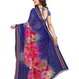 revangi Floral Print Saree image 3