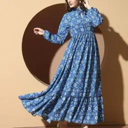 zwerlon x ag Women Floral Print A-Line Dress image 3