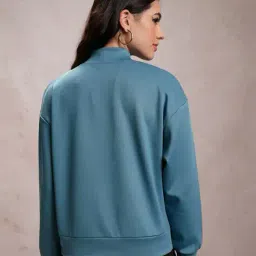 tokyo talkies Women Regular Fit Sweatshirt with Kangaroo Pocket image 3