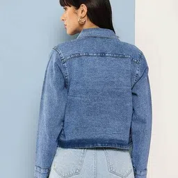 leia Women Regular Fit Denim Jacket image 3
