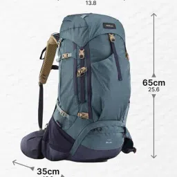 decathlon SIMOND - Unisex Mt500 50L + 10L Expandable Ripstop Fabric Trekking Rucksack image 3