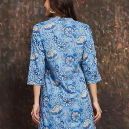 melange by lifestyle Women Floral Print Straight Kurta image 3