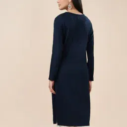 rangmanch by pantaloons Women Embroidered Straight Kurta image 3