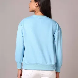 v-mart Women Graphic Print Regular Fit Sweatshirt image 3