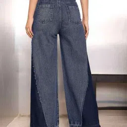 sassafras Women High-Rise Washed Flared Jeans image 3