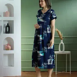 nightspree Women Floral Print Fit & Flare Dress  image 3